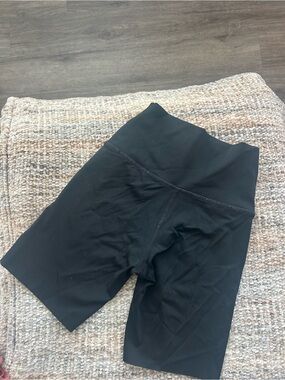 aerie Black High-Waist Bike Shorts